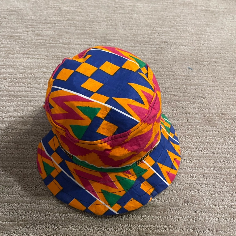 African print fedora hat
